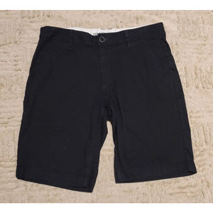 FOX RACING Shorts Mens Size 30 Black Flat Front Chino EUC!